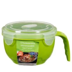 B&M Microwavable Food Bowl With Handle -Home Living Deals Store 304743 Microwavable Food Bowl with Handle green1