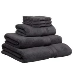 B&M Signature Zero Twist Bath Sheet - Charcoal -Home Living Deals Store 317249 317250 319251 319252 Signature Zero Twist charcoal towels 1