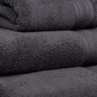 B&M Signature Zero Twist Bath Towel - Charcoal 4 B&M Signature Zero Twist Bath Towel - Charcoal - Image 4