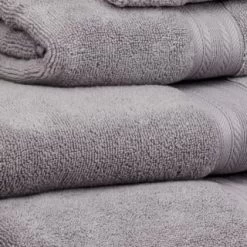 B&M Signature Zero Twist Hand Towel - Grey -Home Living Deals Store 3172653 317254 317255 317256 Signature Zero Twist grey towels 2
