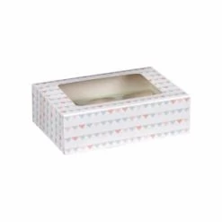 Betty Winters Cupcake Boxes 4pk -Home Living Deals Store 320783 4pk cupcake boxes holds 6 pastel triangles 2