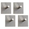 B&M Metal Adhesive Hooks 4pk - Square