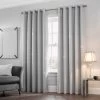 B&M Mystica Shimmer Thermal Lined Silver Curtains 66 X 72"