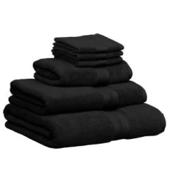B&M Signature Bath Sheet - Black 5 B&M Signature Bath Sheet - Black -Home Living Deals Store 337604 337633 337634 337636 signature zero twist towels black 1