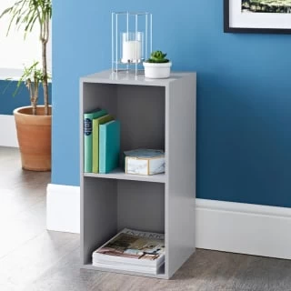 Lokken 2 Cube Shelving Unit - Grey 1 Lokken 2 Cube Shelving Unit - Grey