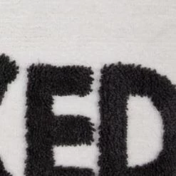 Get Naked Tufted Bath Mat - White -Home Living Deals Store 351414 urban tropics slogan tufted bathmat get naked 2