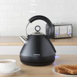 Goodmans Pyramid Kettle 1.5L - Matt Black -Home Living Deals Store 354912 goodmans pyramid kettle black