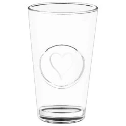 B&M Heart Glasses 4pk -Home Living Deals Store 356238 set of 4 hert embossed glasses 2