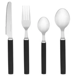 B&M Cutlery Set With Caddy 16pc - Black -Home Living Deals Store 357347 16pc cutlery set with caddy black