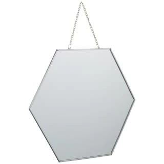 B&M Hanging Hexagon Mirror - Silver 1 B&M Hanging Hexagon Mirror - Silver