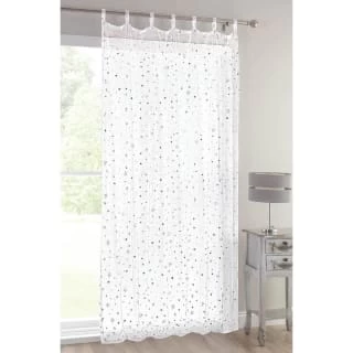 Popsicle Tab Top Voile 55 X 90" - White Stars 1 Popsicle Tab Top Voile 55 X 90" - White Stars