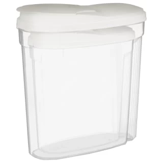 B&M Cereal Storage Container Set 2pk - White 3 B&M Cereal Storage Container Set 2pk - White - Image 3