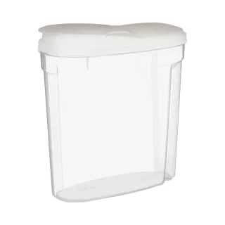 B&M Cereal Storage Container Set 2pk - White 2 B&M Cereal Storage Container Set 2pk - White - Image 2