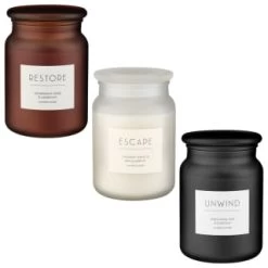 B&M Large Spa Scented Candle - White - Escape -Home Living Deals Store 368680 368679 368691 large spa candle group 2 1