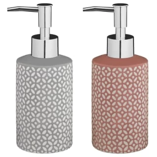 B&M Mosaic Soap Dispenser - Grey 2 B&M Mosaic Soap Dispenser - Grey - Image 2