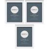 Simply Everyday 5 X 7" Block Frames 3pk - White