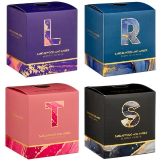 B&M Alphabet Candle (Assorted) - Sandalwood & Amber 6 B&M Alphabet Candle (Assorted) - Sandalwood & Amber - Image 6