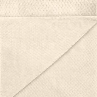 Waffle Faux Fur Throw - Cream 4 Waffle Faux Fur Throw - Cream - Image 4