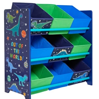B&M Glow In The Dark Dinosaur 9 Tub Storage Drawers 2 B&M Glow In The Dark Dinosaur 9 Tub Storage Drawers - Image 2