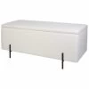 B&M Teddy Fleece Ottoman With Legs