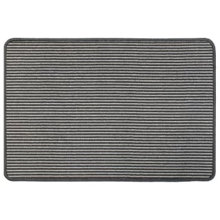 B&M Loop Washable Doormat 50 X 75cm - Grey Stripe 2 B&M Loop Washable Doormat 50 X 75cm - Grey Stripe - Image 2
