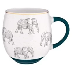 Home Living Deals Store 25 B&M Animal Print Dip Mug - Elephant