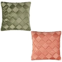 B&M Basket Weave Velvet Cushion - Sage 5 B&M Basket Weave Velvet Cushion - Sage -Home Living Deals Store 380438 380756 basket weave velvet cushion main