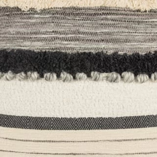 B&M Esme Stripe Woven Cushion - Mono 2 B&M Esme Stripe Woven Cushion - Mono - Image 2