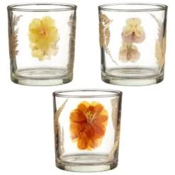 B&M Dried Flowers Tealight Holder - Orange 5 B&M Dried Flowers Tealight Holder - Orange -Home Living Deals Store 380589 dried flowers tealight holder group
