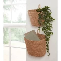 B&M Emporio Wicker Basket 2pk - Natural