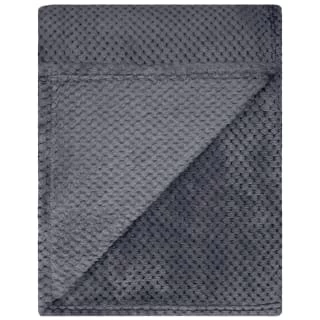 B&M Waffle Throw - Dark Slate 4 B&M Waffle Throw - Dark Slate - Image 4
