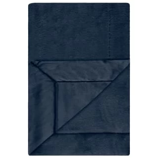Heritage Collection Aspen Faux Fur Throw - Navy 4 Heritage Collection Aspen Faux Fur Throw - Navy - Image 4