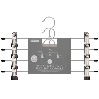Metal Soft Grip Clip Hangers 4pk 1 Metal Soft Grip Clip Hangers 4pk