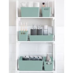 Soho Storage Tub 10 X 10 X 10cm - Sage -Home Living Deals Store 384326 384406 384419 soho box sage group1 1