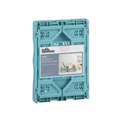 Mini Stacking Fold Flat Crate 22.2 X 15 X 8.7cm - Teal -Home Living Deals Store 384982 home essebtials mini stacking fold flat crate soft teal
