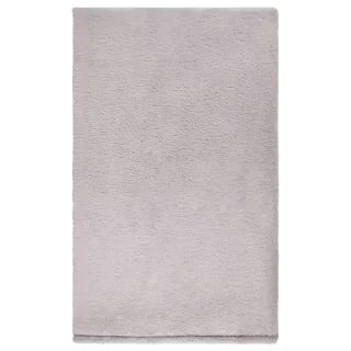 B&M Cosy At Home Silver Teddy Throw 4 B&M Cosy At Home Silver Teddy Throw - Image 4