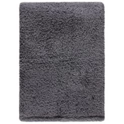 Simply Everyday Teddy Rolled Throw - Grey -Home Living Deals Store 388688 simply teddy rolled throw grey 4