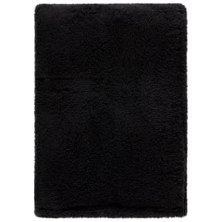Simply Everyday Teddy Rolled Throw - Black 3 Simply Everyday Teddy Rolled Throw - Black - Image 3