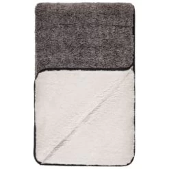 B&M Montana Two Tone Sherpa Throw - Charcoal 6 B&M Montana Two Tone Sherpa Throw - Charcoal -Home Living Deals Store 388866 montana two tone sherpa throw charcoal 3