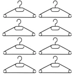 B&M Swivel Hook Hangers 8pk - Black 5 B&M Swivel Hook Hangers 8pk - Black -Home Living Deals Store 389262 home organisation 8pk swivel hook hangers black 2