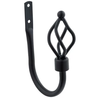 B&M Small Black Twist Curtain Hold Backs 2pk 2 B&M Small Black Twist Curtain Hold Backs 2pk - Image 2