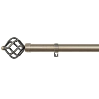 B&M Antique Brass Mace Curtain Pole 70 - 120cm 2 B&M Antique Brass Mace Curtain Pole 70 - 120cm - Image 2