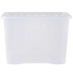 B&M Extra Large Storage Box With Lid -Home Living Deals Store 391380 clear 80l storgae box and lid