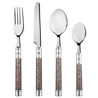 Simply Everyday Bubble Cutlery Set 16pc - Charcoal 1 Simply Everyday Bubble Cutlery Set 16pc - Charcoal