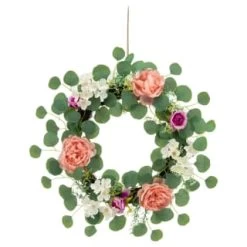 Bloom Spring Flowers Wreath - Pink