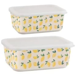 B&M Rectangular Tubs 2pk - Lemons 13 B&M Rectangular Tubs 2pk - Lemons -Home Living Deals Store 392929 2pk reuse and repurpose rectangle tubs lemon 3