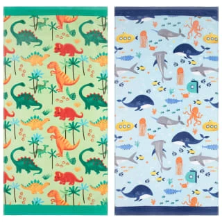 B&M Children's Beach Towel - Green Dinosaur 5 B&M Children's Beach Towel - Green Dinosaur - Image 5