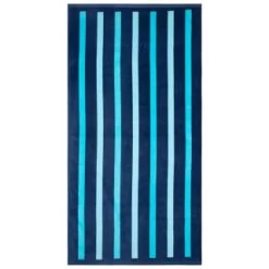 B&M Adult's Beach Towel - Blue Stripes