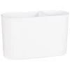 Simply Everyday Matte White Toothbrush Holder