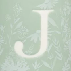 B&M Floral Alphabet Mug (Assorted) -Home Living Deals Store 394397 floral alphabet mug green j 2